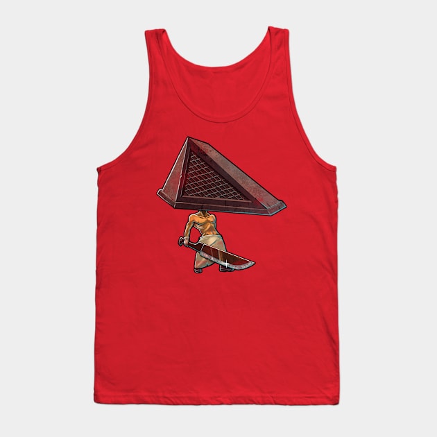 Chibi Pyramid Head Tank Top by DasGnomo